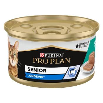24x85g PURINA PRO PLAN Cat Senior Longevis tonhal nedves macskatáp kép