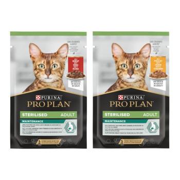 24x85g PURINA PRO PLAN Sterilised Adult Maintenance nedves macskatáp vegyesen kép