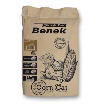 25 l (kb. 15,7 kg) Benek Super Corn Cat Golden macskaalom kép