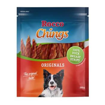 250g Rocco Chings rágócsíkok Kacsamellcsíkok kutyasnack kép