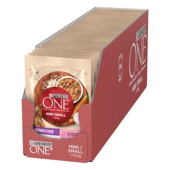 26x85g PURINA ONE Mini Sensitive nedves kutyatáp kép