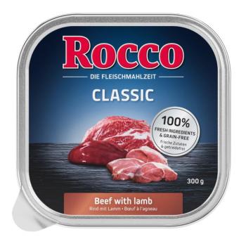 27x300g Rocco Classic tálcás nedves kutyatáp- Marha & bárány kép