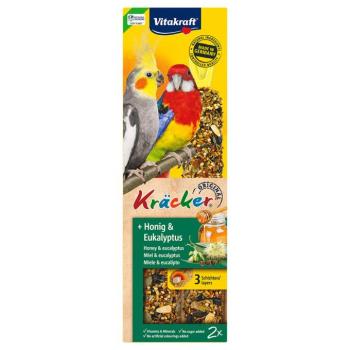 2db 180g Vitakraft kréker méz & eukaliptusz nagy papagájoknak madársnack kép