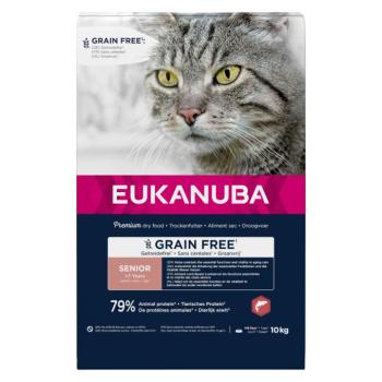 2kg Eukanuba Senior Grain Free lazac száraz macskatáp kép