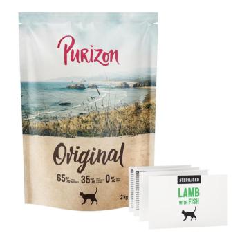 2kg Purizon Sterilised Adult bárány & hal - gabonamentes száraz macskatáp kép