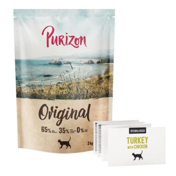 2kg Purizon Sterilised Adult pulyka & csirke - gabonamentes száraz macskatáp kép