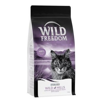 2kg Wild Freedom Adult "Wild Hills" Sterilised kacsa gabonamentes száraz macskatáp kép