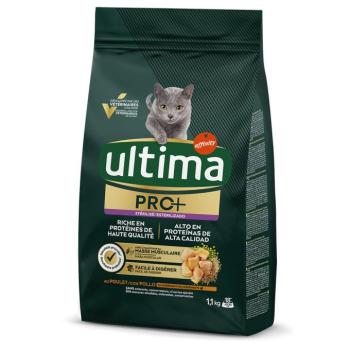 2x1,1kg Ultima Cat PRO+ Sterilized csirke száraz macskatáp kép