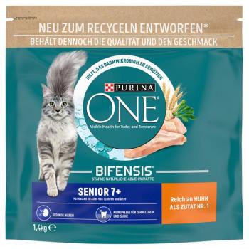 2x1,4kg PURINA ONE Senior 7+ száraz macskatáp kép