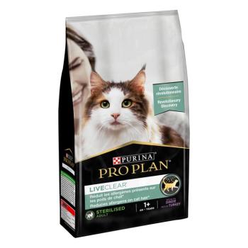 2x1,4kg PURINA PRO PLAN LiveClear Sterilised Adult pulyka száraz macskatáp kép