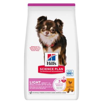 2x1,5kg Hill's Science Plan Adult 1-6 Light Small & Mini csirke száraz kutyatáp kép