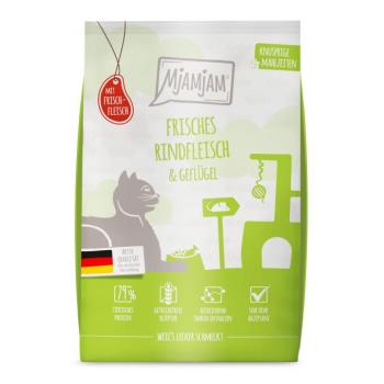 2x1,5kg MjAMjAM ropogós falatok marha & szárnyas száraz macskatáp