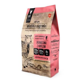 2x1,6kg Wiejska Zagroda Cat bárány krillel száraz macskatáp kép