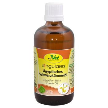 2x100ml cdVet szinguláris egyiptomi feketeköményolaj étrend-kiegészítő eledel kutyáknak, madaraknak, rágcsálóknak, lovaknak kép