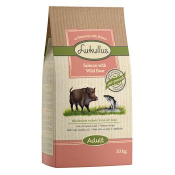 2x10kg Lukullus lazac & vaddisznó száraz kutyatáp
