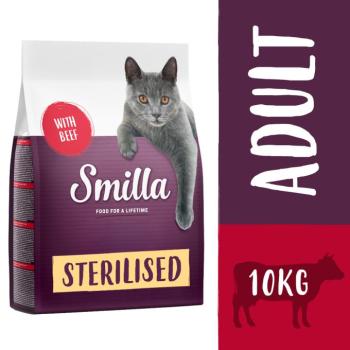 2x10kg Smilla Adult Sterilised marha száraz macskatáp kép