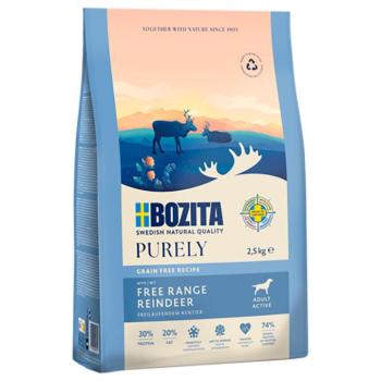 2x11kg Bozita Dog Purely Adult Active Grain Free rénszarvas száraz kutyatáp kép