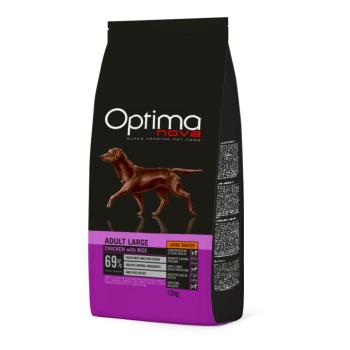 2x12 kg Optima Large Adult csirke & rizs száraz kutyatáp kép