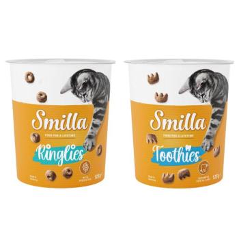 2x125g Smilla Toothies & Ringlies macskasnack vegyes csomagban (125g-125g) kép