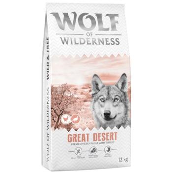 2x12kg Adult Turkey Great Desert Wolf of Wilderness száraz kutyatáp kép
