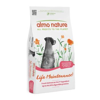 2x12kg Almo Nature Life Maintenance Adult Large lazac & rizs száraz kutyatáp kép