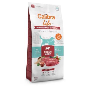 2x12kg Calibra Life Junior Small & Medium Breed marha száraz kutyatáp kép