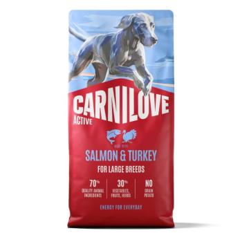 2x12kg Carnilove Active Maxi lazac & pulyka száraz kutyatáp kép