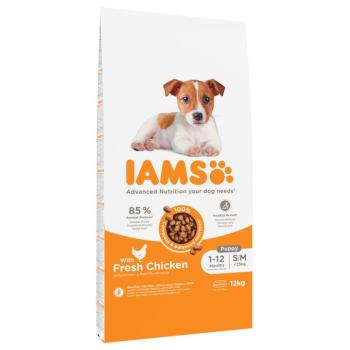 2x12kg IAMS Advanced Nutrition Puppy Small/Medium Breed száraz kutyatáp kép
