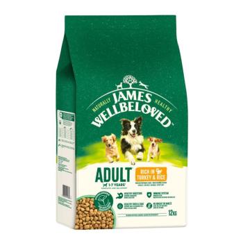 2x12kg James Wellbeloved Adult Dog Hypoallergenic pulyka & rizs száraz kutyatáp kép