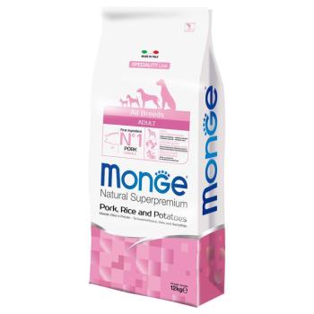 2x12kg Monge Superpremium All Breeds Adult sertés, rizs & burgonya száraz kutyatáp kép