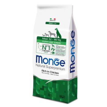 2x12kg Monge Superpremium Puppy Junior Maxi száraz kutyatáp kép