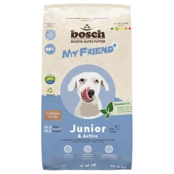 2x12kg My Friend+ Dog Junior & Active száraz kutyaeledel kép