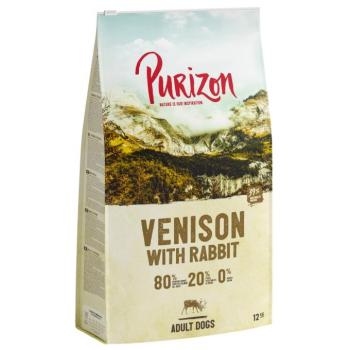 2x12kg Purizon Adult vad & nyúl gabonamentes száraz kutyatáp új receptúrával kép