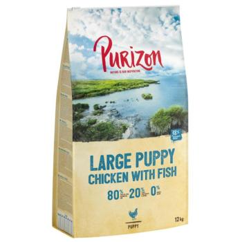 2x12kg Purizon Large Puppy csirke & hal - gabonamentes száraz kutyatáp új receptúrával kép