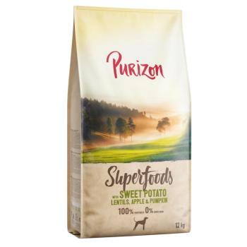 2x12kg Purizon Superfoods Veggie édesburgonya lencsével, almával & sütőtökkel száraz kutyatáp kép