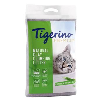 2x12kg Tigerino Premium macskaalom - frissen vágott fű kép