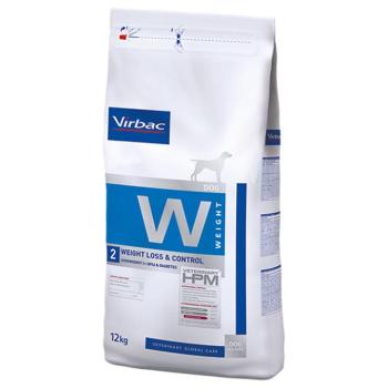 2x12kg Virbac Veterinary HPM Dog Weight Loss & Control W2, száraz kutyatáp, kép
