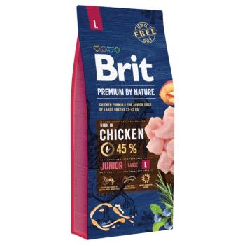 2x15kg Brit Premium by Nature Junior Large száraz kutyatáp kép