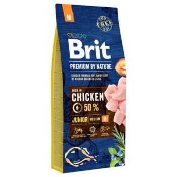 2x15kg Brit Premium by Nature Junior Medium száraz kutyatáp kép