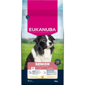2x15kg Eukanuba Premium Nutrition Senior Medium Breed csirke száraz kutyatáp kép
