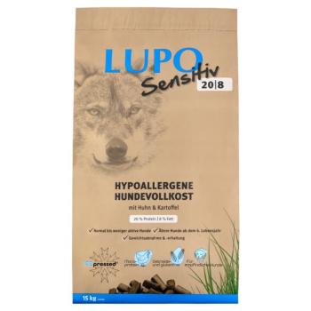 2x15kg Lupo Sensitiv Sensitiv 20/8 száraz kutyatáp kép