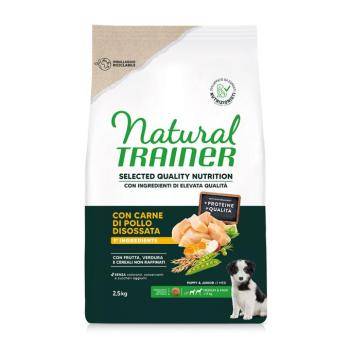 2x2,5kg Natural Trainer Selected Quality Nutrition Puppy Medium & Maxi csirke száraz kutyatáp kép