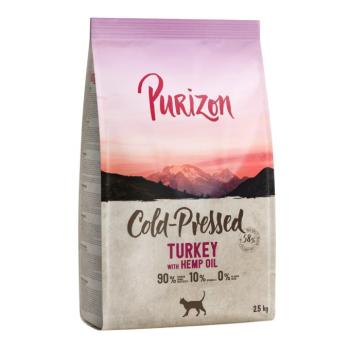 2x2,5kg Purizon Coldpressed pulyka & kenderolajszáraz macskatáp kép