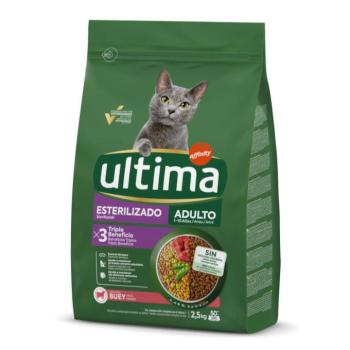 2x2,5kg Ultima Sterilized Adult marha száraz macskaeledel kép
