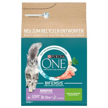 2x2,8kg PURINA ONE Sensitive száraz macskatáp kép