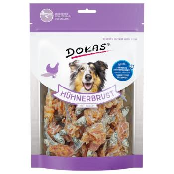 2x220g Dokas rágósnack csirkemell & hal jutalomfalat kutyáknak kép
