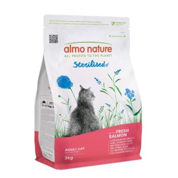 2x2kg Almo Nature Functional Sterilised Cat lazac & rizs száraz macskatáp kép