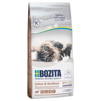 2x2kg Bozita gabonamentes Indoor & Sterilised rénszarvas száraz macskatáp kép