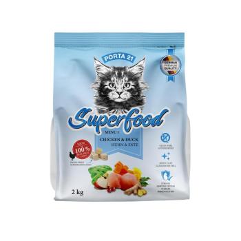 2x2kg Porta 21 Superfood Menu 1 csirke & kacsa száraz macskatáp kép