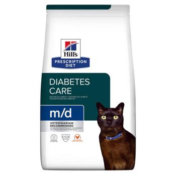2x3kg Hill's Prescription Diet m/d Diabetes Care csirke száraz macskatáp kép
